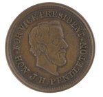 McCLELLAN DeWITT 1864-37 COPPER CAMPAIGN PORTRAIT TOKEN.