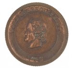 BREKINRIDGE DeWITT 1860-3 COPPER CAMPAIGN MEDAL.