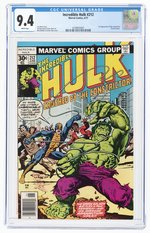 INCREDIBLE HULK #212 JUNE 1977 CGC 9.4 NM.