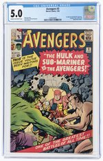 AVENGERS #3 JANUARY 1964 CGC 5.0 VG/FINE.