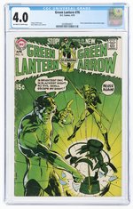 GREEN LANTERN VOL. 2 #76 APRIL 1970 CGC 4.0 VG (GREEN LANTERN/GREEN ARROW STORIES BEGIN).