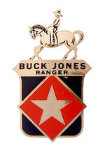 "BUCK JONES RANGER" RARE BADGE.