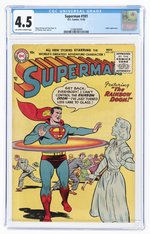 SUPERMAN #101 NOVEMBER 1955 CGC 4.5 VG+.