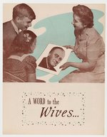 ROOSEVELT & WALLACE "A WORD TO THE WIVES" 1940 CAMPAIGN EPHEMERA.