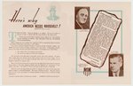 ROOSEVELT & WALLACE "A WORD TO THE WIVES" 1940 CAMPAIGN EPHEMERA.