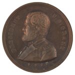 GRANT & WILSON RARE 1872 COPPER MEDAL DeWITT 1872-4.