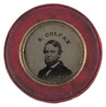 GRANT & COLFAX BACK-TO-BACK FERROTYPE JUGATE WITH PLUSH SATIN BORDER.