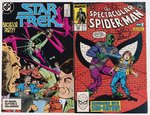 PETER DAVID SIGNED COMIC PAIR- SPIDER-MAN & STAR TREK.