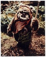 STAR WARS: RETURN OF THE JEDI - WICKET THE EWOK ACTOR WARWICK DAVIS SIGNED PHOTO.