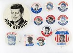 COLLECTION OF 12 KENNEDY PORTRAIT BUTTONS.