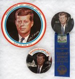 TRIO OF KENNEDY PORTRAIT INAUGURATION PIECES.