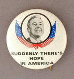 McCARTHY 1968 "HOPE IN AMERICA" BUTTON.