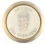 "KENNEDY FOR PRESIDENT" CARTOON PORTRAIT CLIPBACK.