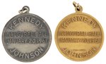 PAIR OF KENNEDY & JOHNSON JUGATE INAUGURATION CHARMS.