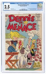 DENNIS THE MENACE #11 JULY 1955 CGC 2.5 GOOD+.