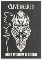 CLIVE BARKER SIGNED INVITATION.