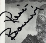 CREATURE FROM THE BLACK LAGOON - RICOU BROWNING SIGNED "SPOOK STORIES" LEAF GUM CARD