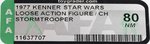 STAR WARS (1977) - LOOSE ACTION FIGURE/CH STORMTROOPER AFA 80 NM.