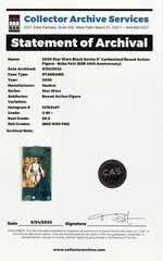 STAR WARS: THE BLACK SERIES (2020) - CARBONIZED - THE EMPIRE STRIKES BACK 40th BOBA FETT UNCIRCULATED CAS 85+.