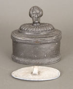 ANDREW JACKSON 1830s PEWTER BUTTER PRESS.