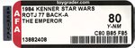 STAR WARS: RETURN OF THE JEDI (1984) - THE EMPEROR 77 BACK-A AFA 80 Y-NM.