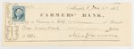 JOHN SHERMAN OHIO CIVIL WAR SENATOR 1863 SIGNED CHECK.