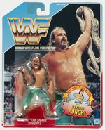 HASBRO WWF (1990) - JAKE "THE SNAKE" ROBERTS SERIES 1 CARDED ACTION FIGURE.