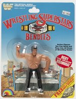 LJN WRESTLING SUPERSTARS BENDIES (1984) - RICKY "THE DRAGON" STEAMBOAT CARDED FIGURE.