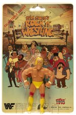 HULK HOGAN'S ROCK 'N' WRESTLING (1985) - HULK HOGAN CARDED FIGURAL ERASER.