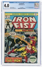 IRON FIST #1 NOVEMBER 1975 CGC 4.0 VG.