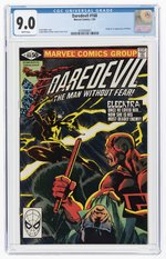 DAREDEVIL #168 JANUARY 1981 CGC 9.0 VF/NM (FIRST ELEKTRA).