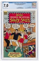 SOUPY SALES COMIC BOOK #1 JANUARY 1965 CGC 7.0 FINE/VF.