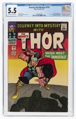 JOURNEY INTO MYSTERY #125 FEBRUARY 1966 CGC 5.5 FINE-.