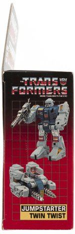 TRANSFORMERS (1985) SERIES 2 - JUMPSTARTER TWIN TWIST BOXED ACTION FIGURE.