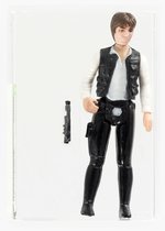 STAR WARS (1977) - LOOSE ACTION FIGURE/HK HAN SOLO AFA 85 NM+ (LARGE HEAD).