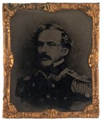 "GENERAL LEE OF CONFEDERATE ARMY" SIXTEENTH PLATE ABBOTT TINTYPE PORTRAIT.