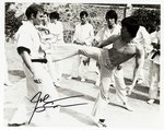 ENTER THE DRAGON - JOHN SAXON SIGNED PHOTO.