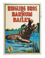 RINGLING BROS. HIPPO/RHINO CIRCUS POSTERS.