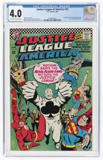 JUSTICE LEAGUE OF AMERICA #43 MARCH 1966 CGC 4.0 GOOD (FIRST ROYAL FLUSH GANG).