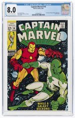 CAPTAIN MARVEL #14 JUNE 1969 CGC 8.0 VF.