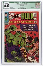 TALES TO ASTONISH #79 MAY 1966 CGC QUALIFIED 6.0 FINE (INCREDIBLE HULK VS. HERCULES).