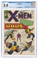 X-MEN #8 NOVEMBER 1964 CGC 5.0 VG/FINE (FIRST UNUS THE UNTOUCHABLE).