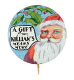 KILLIAN'S SANTA 1930s LITHO BY GERAGHTY.