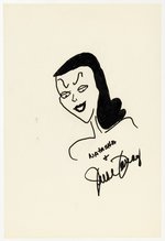 JUNE FORAY ORIGINAL ART SKETCH OF NATASHA FATALE.