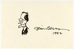 JIM BERRY ORIGINAL ART SKETCH OF PRESIDENT GEORGE H. W. BUSH.