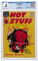 HOT STUFF #1 OCTOBER 1957 CGC 0.5 POOR.