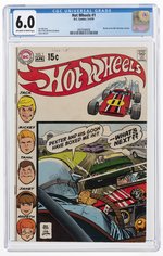 HOT WHEELS #1 MARCH-APRIL 1970 CGC 6.0 FINE.