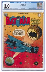 BATMAN #59 JUNE-JULY 1950 CGC 3.0 GOOD/VG (FIRST DEADSHOT).