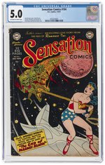 SENSATION COMICS #104 JULY-AUGUST 1951 CGC 5.0 VG/FINE.