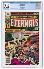 ETERNALS #2 AUGUST 1976 CGC 7.5 VF- (30¢ PRICE VARIANT; FIRST CELESTIALS & AJAK).